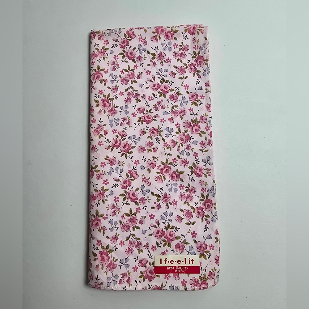 Vintage "I Feel It" Floral Print Scarf-Made In Japan NEW